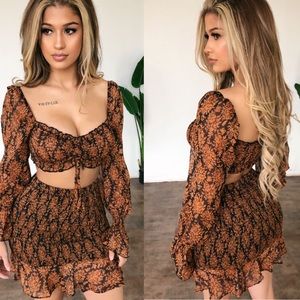 OOTDFash Marilyn Two Piece Floral Set